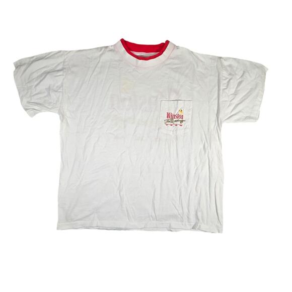 Vintage Team Winston Racing 90s Single Stitch T-shirt Men's sz XL made in USA - Picture 3 of 9